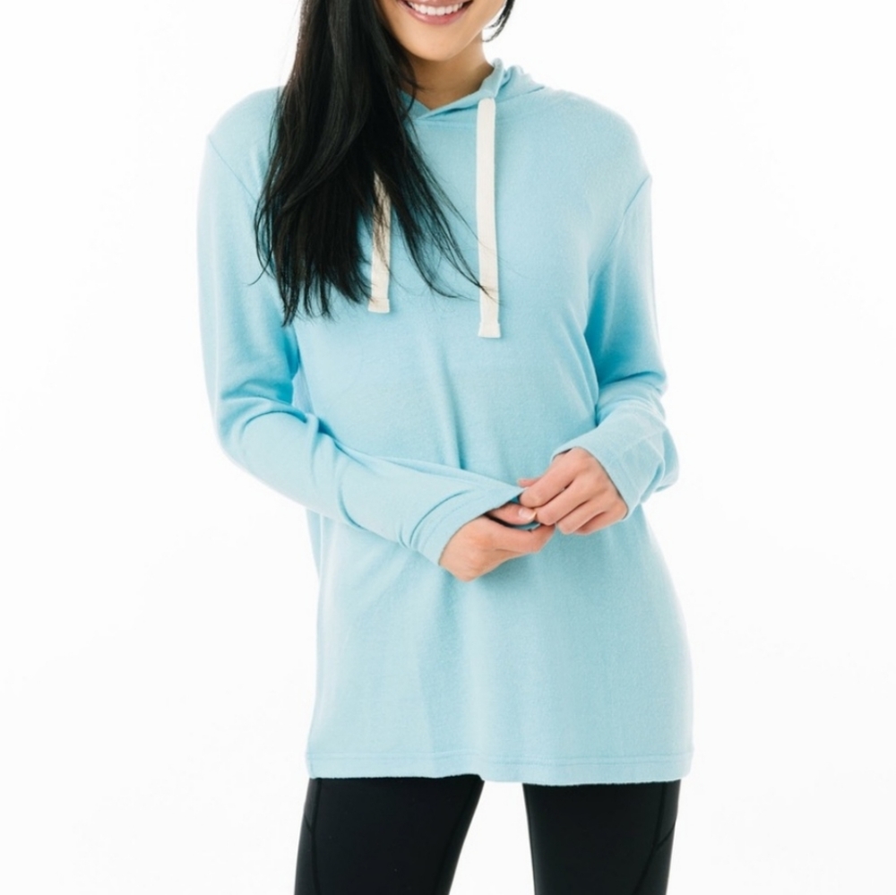Zyia Turquoise Lounge Boyfriend Hoodie